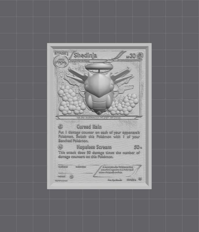 Shedinja 3D Pop Up Card - Pokémon Fan Art STL | Ideal for FDM/Resin