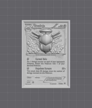 Shedinja 3D Pop Up Card - Pokémon Fan Art STL | Ideal for FDM/Resin