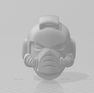 Modern space warrior helmet