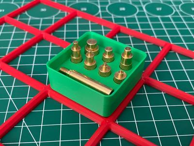 Gridfinity Heat-Insert Tool Holder (1×1)