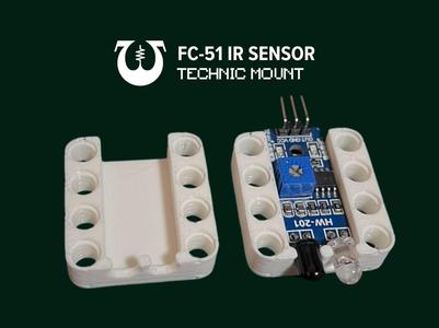 FC-51 Infrared (IR) Sensor Technic Mount