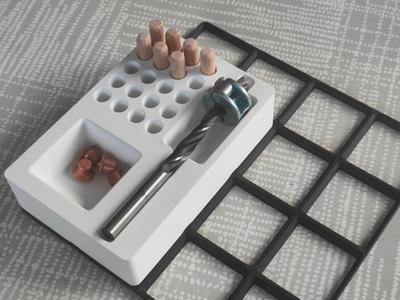 Gridfinity dowel kit Wolfcraft
