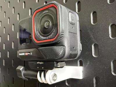 Action Cam Holder for SKADIS compatible pegboard