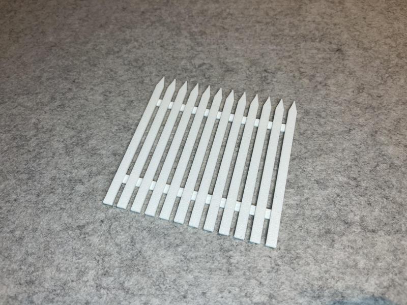 Fence for dollhouse miniature house scale 1:18