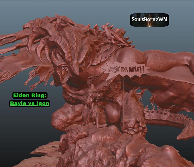 Elden Ring: Bayle the Dread vs Igon (Diorama and standalone versions)