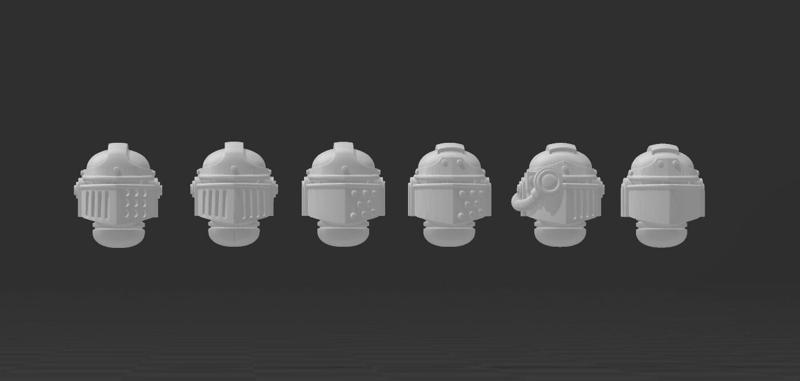 Alternate Chubbafragger ultra-heavy armor helmets (Fummelfinger)