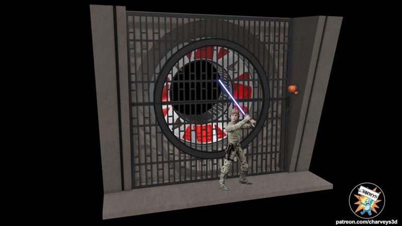 Star Wars Cloud City Service Tunnel Diorama for 3.75" and 6" figures