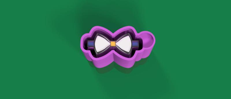 Bow Freshie Mold for silicone casting 3