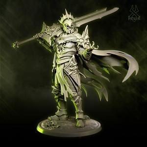 Zalazak – Risen Lord Commander 100mm Miniatures STL (Pre-Supported)