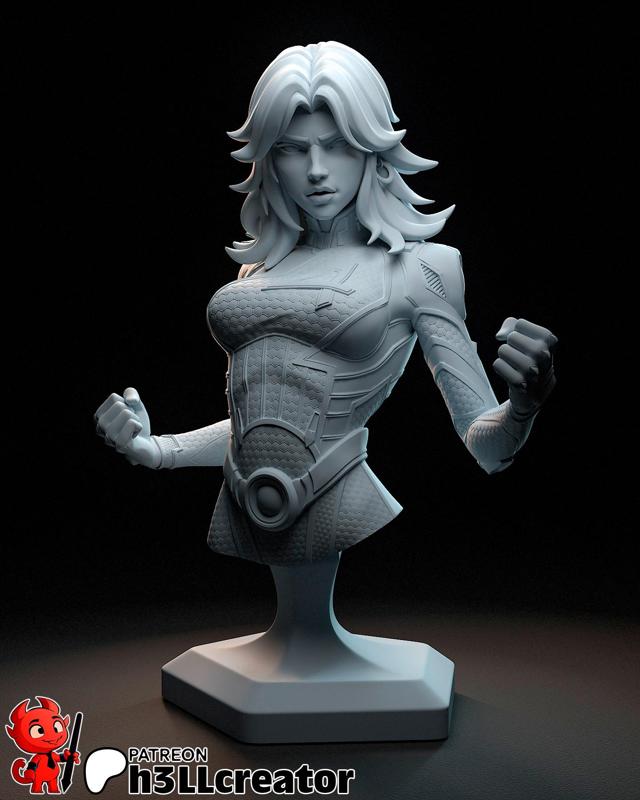 Bust of Invisible Woman