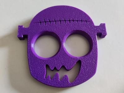 Frankenstein Keychain two-finger brass knuckles
