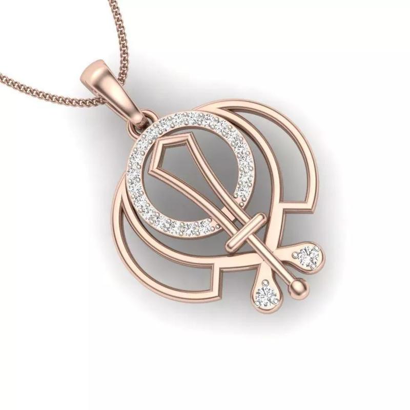 Women necklace 3dm stl render detail