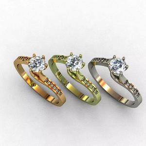 Diamond   Ring 3D print model 3D print model