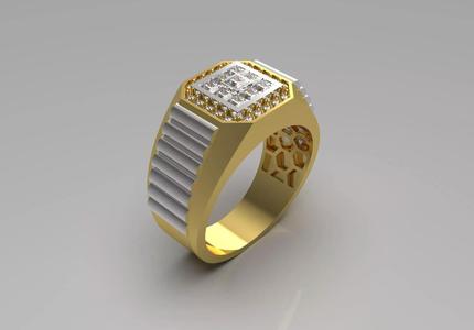 Luxury man Rolex design diamond ring model ror0022