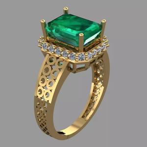 Diamond Emerals Ring Jewellery for Women