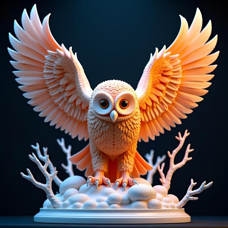 Feywild Owl: 28-32mm Fantasy Miniature