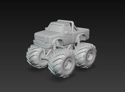 Monster Truck 3D Model - Giant Truck for 3D Printing