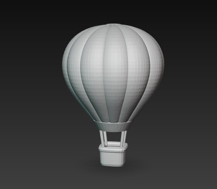 Hot Air Balloon 3D Model - Hot Air Balloon for 3D Printing