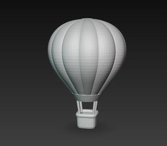 Hot Air Balloon 3D Model - Hot Air Balloon for 3D Printing
