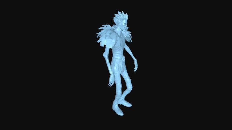 Shinigami STL  3D Printable Death Note Spirit Figure