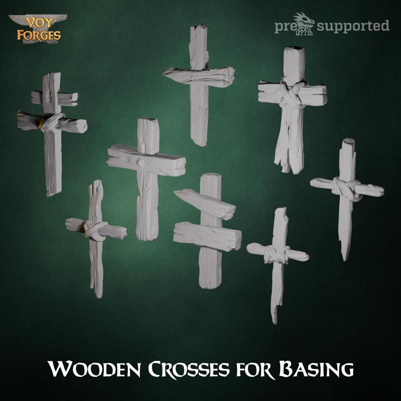 Wooden Crosses - Basing Bits