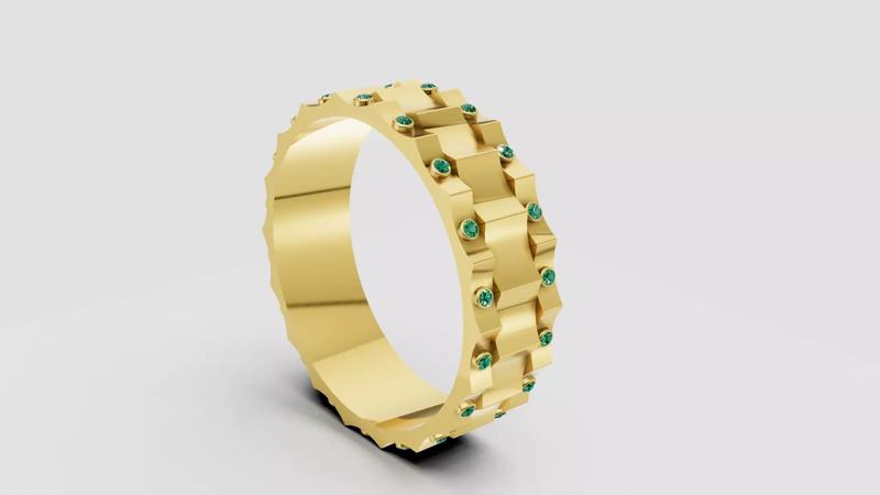 bracelet style ring 3D printable model