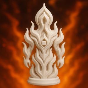 Chess Bishop Celestial Flame