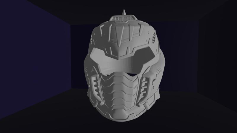 DOOM: The Dark Ages - Slayer Helmet - 3D Printable Cosplay Prop
