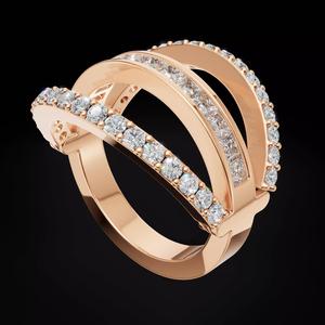 2 in 1 Diamond Ring 3D Model Princess Round Pave STL 3DM