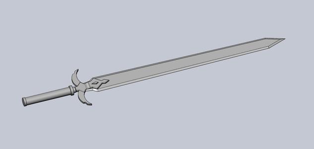 Sword Art Online Alicization Kirito Wooden Sword Assembly