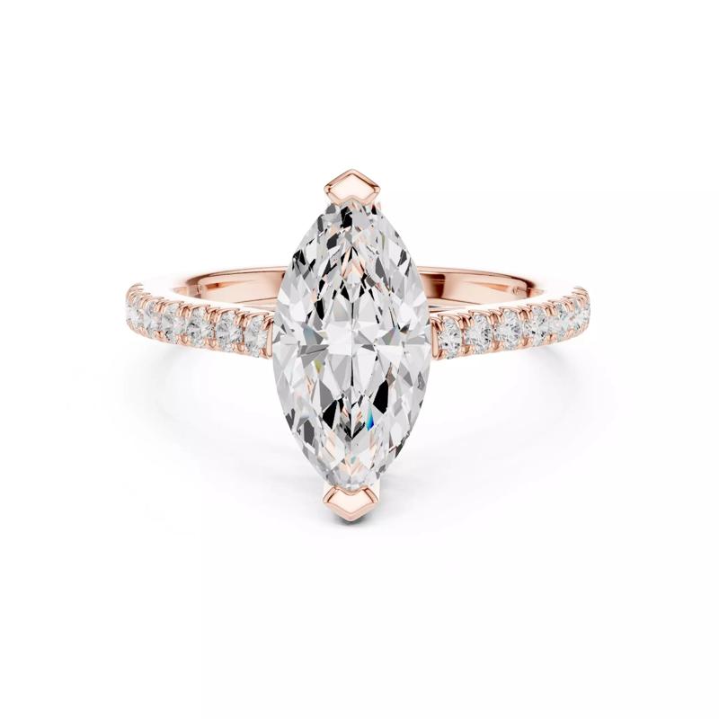 2CT Marquise Cut Diamond Engagement Wedding Ring 3DM STL Video