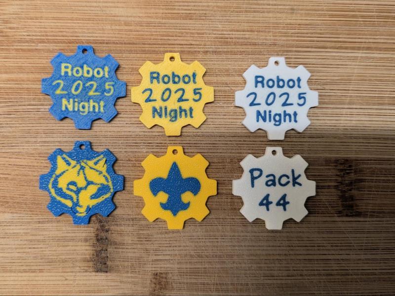 Cub Scout Souvenir Gear Shaped Coin