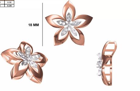 Women Unique Pendant STL OBJ FBX JCD Details