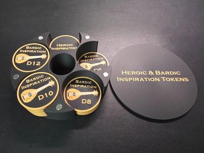 Heroic & Bardic Inspiration Tokens Holder