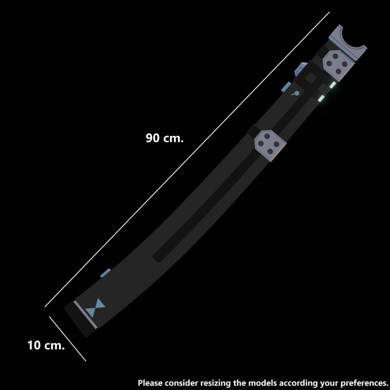 Tsukishiro Yanagi 's Weapon - Zenless Zone Zero ZZZ Cosplay