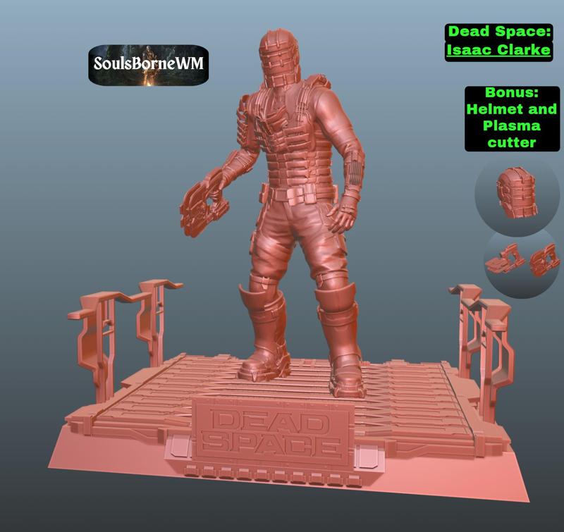 Dead Space remake: Isaac Clarke_Pose 1 Bônus: Helmet and Plasma Cutter