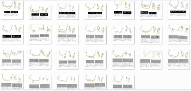 28 Pendant Earrings 3dm stl render details bulk purchase
