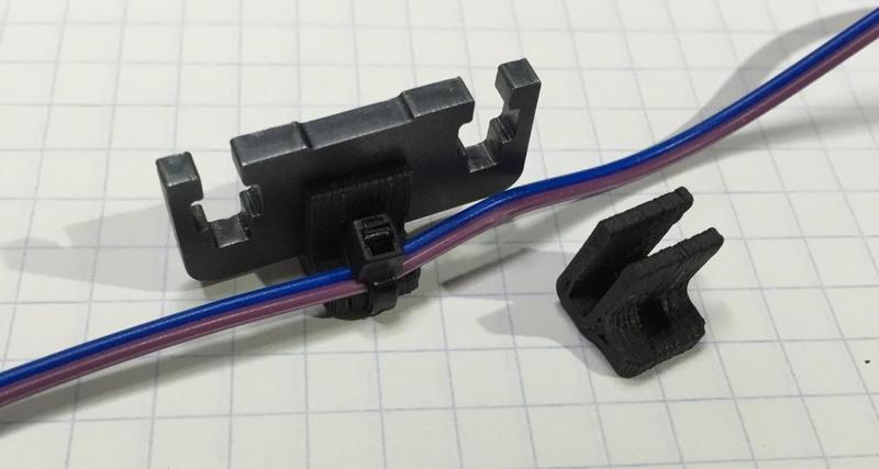 Slip-on Cable Retainer for Prusa Steel
