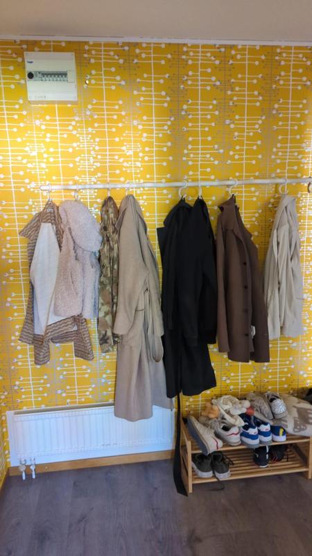 Spiral Coat Rack - Stylish Wall-Mounted Hanger with Organic Shape and Snap-On Hooks