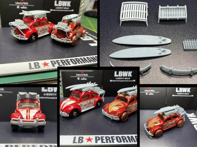 Volkswagen kit fenders diecast 1-64 for hotwheels and matchbox