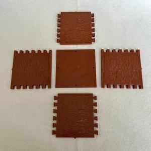 Wood BOX small high/ FLOWER POT DOVETAIL JOINT FOR 3D PRINTING WOOD TEXTURE