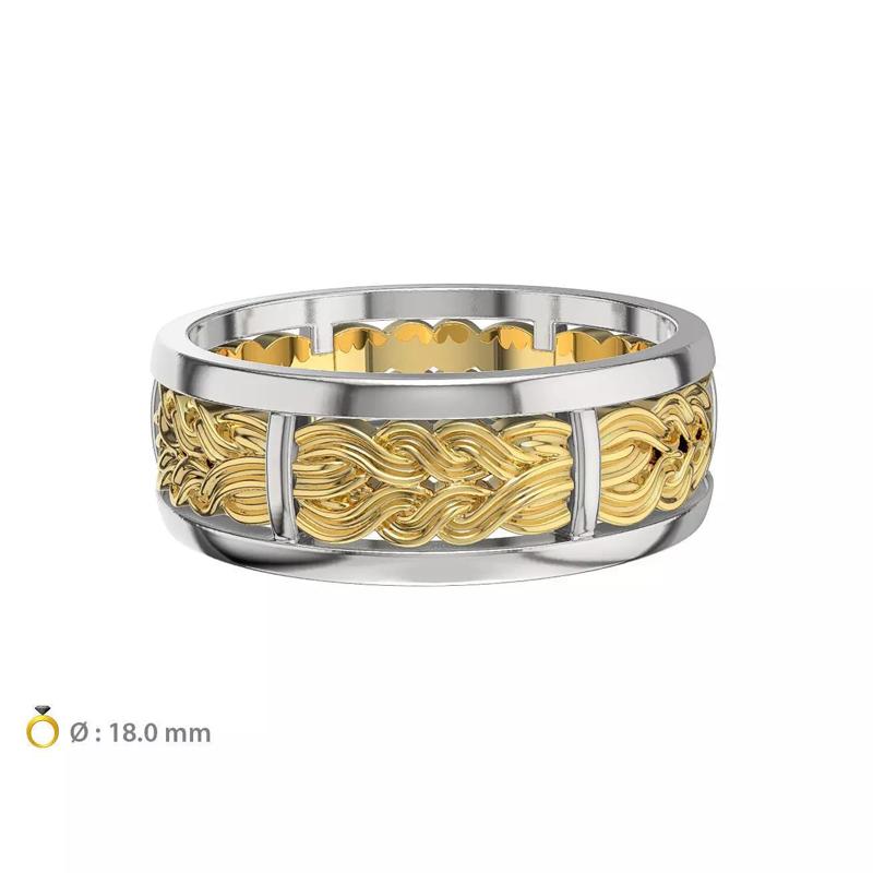 N148 Wedding braided ring