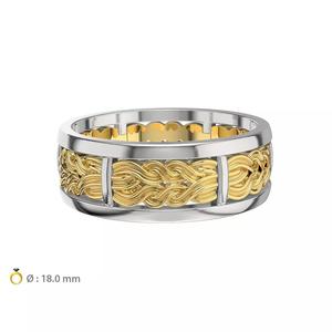 N148 Wedding braided ring