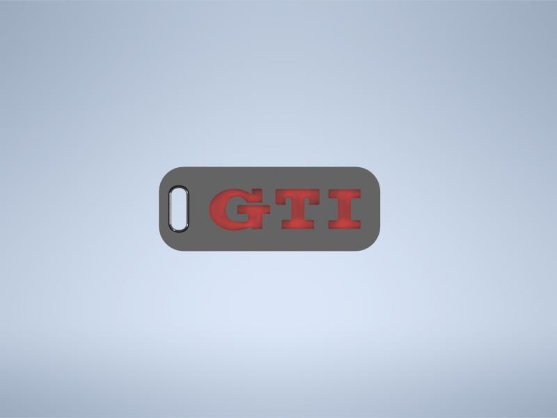 VW Volkswagen GTI GTD GTE  logo emblem keychain keyring
