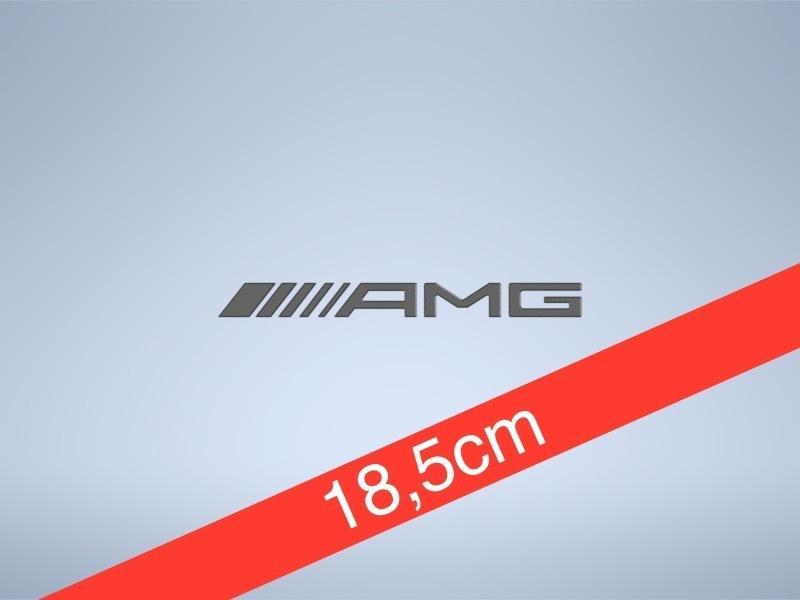 185mm 7,28" Mercedes-AMG trunk logo emblem badge