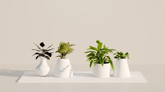 Planter Set – 3D Printable Pots