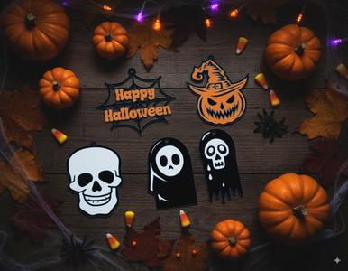 Halloween decorations Pack - Set of 5 Halloween decorations