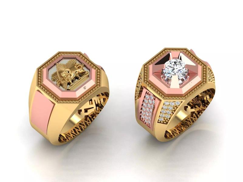 Multi piece men s ring