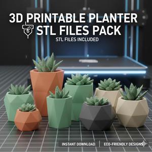 Mega PACK PLANTS STL files for 3d printing, instant download drive link, stl pack, pack stl, stl bundle , stl file