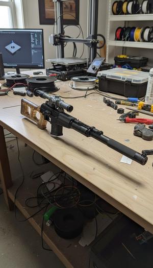 VSS-Style Articulated Toy Rifle — Collectible (Articulated)